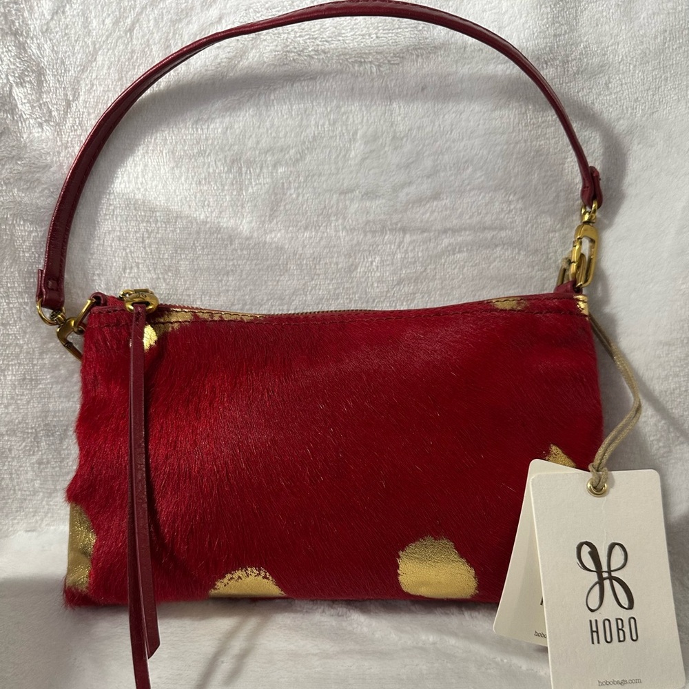 HOBO Red and Gold Clutch